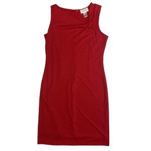 Chadwicks Red Sheath Dress Womens Size 12 New Without Tags Beautiful Solid Red